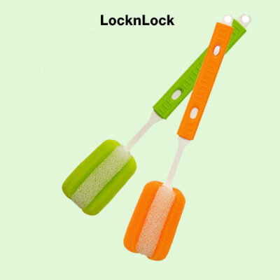 Lock N Lock Water Bottle/Cleaning Brush/Bottle Brush/Orange/Green