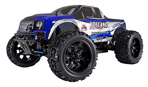 Redcat Racing Volcano EPX PRO Brushless Electric Truck, Blue/Silver, 1/10 Scale