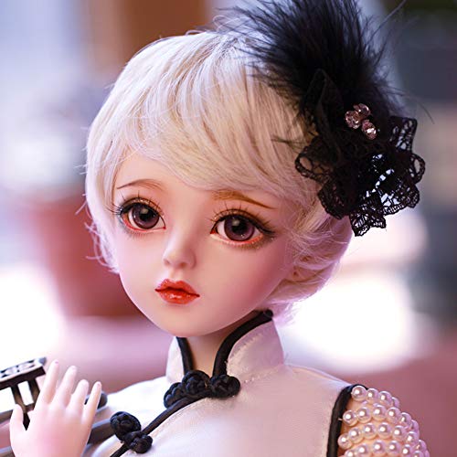 Y&D 1/3 BJD Doll 23Inch Chinese Cheongsam Costume Doll 18 Ball Joints SD Dolls Cosplay Fashion Dolls Action Figure Toy Gift with Clothes Shoes Accessories