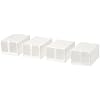 Ikea SKUBB - shoe box, white / 4 pieces - 22 x 34 x 16 cm