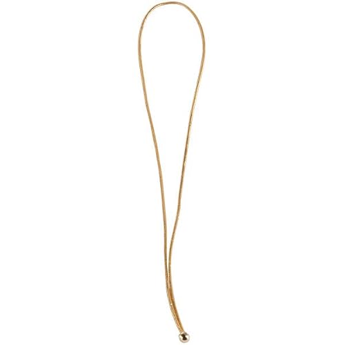 Elastic Menu Band Cord for Restaurant Cafe Menu and Vine List Cover 8 14 Inch Gold, 100