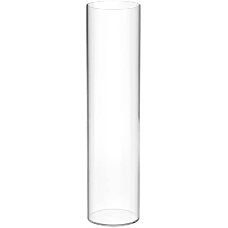 Tall Vases for Centerpieces, Clear Acrylic Cylinder Vase, 4 W x 16 H Round Vase, Decorative Centerpieces Flower Vases for Wedding, Home