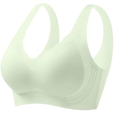 Jelly Wireless Bras for Women No Underwire Push Pu Full Coverage High Support Seamless Scalloped Comfotable Bralettes