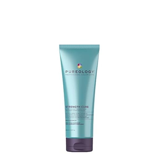 Pureology Strength Cure Superfood Treatment - For Damaged and Color-Treated Hair, Strengthening Leave-in Treatment, Silicone-Free & Vegan