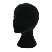 Female Foam Model Head Display Stand, Mannequin Head Display Stand for Style, Display Hair, Hats, Model, Hairpieces, Mask, Salon and Travel White
