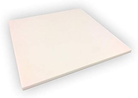 Alumina Silicate Plate, 0.25"H x 4"W x 4"L, Each