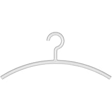 Wenko 17213206100 Hanger Mir White Clothes Hanger, Plastic PP, 45 x 19 x 1.5 cm, White