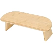 Meditation Stool Kneeling Stool Foldable Bamboo Sturdy Bench Seat for Prayer Teahouse Sitting Extended Practice