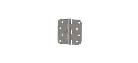 Hager RC1842426DEA58 4" x 4" 5/8 Radius Full Mortise Residential Plain Bearing Hinge Satin Chrome Finish