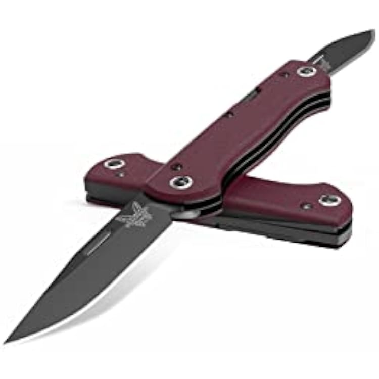 Benchmade - Weekender 317 Outdoor Knife with Burgundy Canvas Micarta Handle 317BK-02