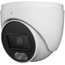 2MP Full Color Analog Turret Coax Camera, 4-in-1 AHD/TVI/CVI/CVBS Security Camera for Titanium HDC-IRD2TM34/28, 2.8mm Fixed Lens, 98ft White LED, IP67, Surveillance DVR System, White