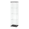 Ikea Detolf Glass Curio Display Cabinet White