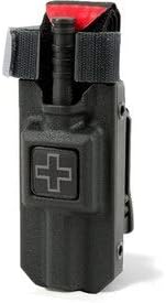 Rescue Essentials CAT Gen 7 Tourniquet & Rigid TQ Case Combo, Black w/Gray Cross, Belt & MOLLE Compatible Tourniquet Holder for EMS, Tactical, IFAK, First Aid & Emergency Trauma Care, 1 Kit