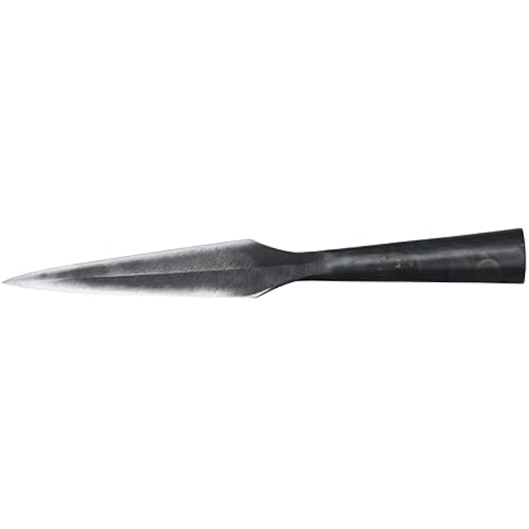 Hand Forged Viking Iron Spearhead - Medieval Jawline Viking Throwing Spearpoint Warrior, Double Side Blade