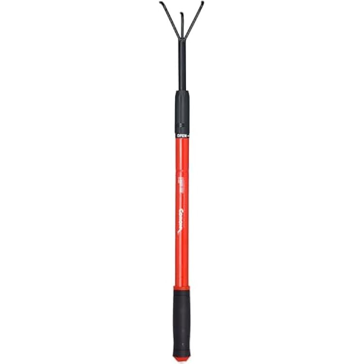 Corona Tools Extendable Handle 3-Tine Hoe for Raised Garden Beds Adjustable 1832 Telescoping Garden Hoe