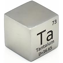 Polished Tantalum Cube 10mm 99.95% Metal Cubes for Element Collections Lab Experiment Material Hobbies Simple Substance Block Display DIY (Tantalum)