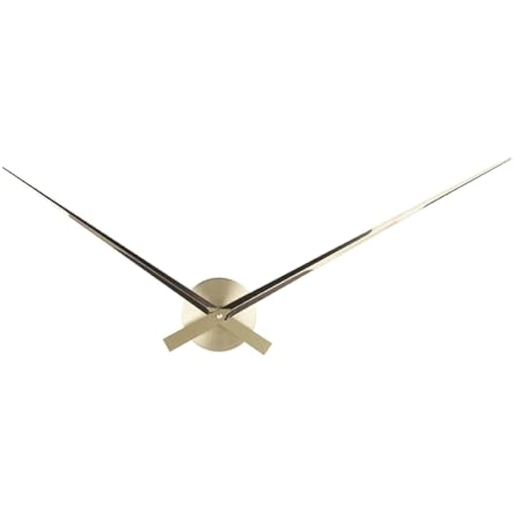 Karlsson Little Big Time Aluminum Wall Clock, Large, Gold Plated