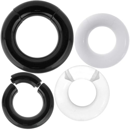 Made From Acrylic Segment Gauge Earring Ear Piercing available size 8g 3mm to 0g 8mm Please Choose Color & Size