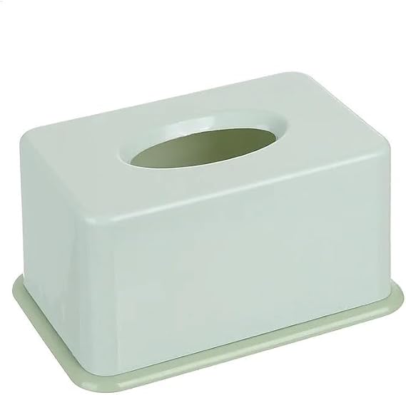 Desktop Tissue Box Holder Modern Dustproof Easy Holder Tissue Wipe Container Napkin Storage Organizer(Green)