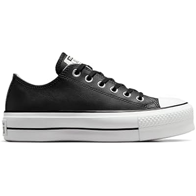 Converse Womens Chuck Taylor All Star Lift Platform Leather Low Top Sneaker