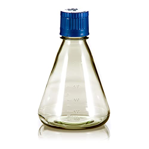 FPC0500S Erlenmeyer Flask with Flat Base, 500ml, 105 Length x 156 Height Pack of 12