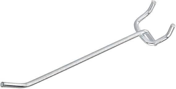 Neiko 53100A 4 Inch Heavy Duty Pegboard Hooks Kit, 50 Pack, 1/8" Peg Hooks for 1 Spaced Pegboards, Utility Hooks for Wall Organizing in Home or Garage