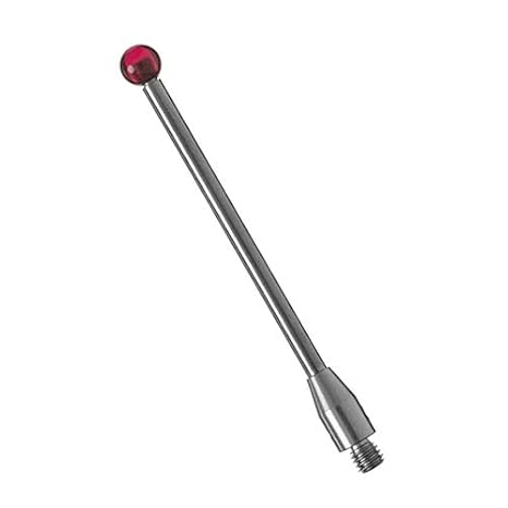 CMM Touch Probe Ruby Tips Probe Stylus Thread Stem M3 Dia 0.1574 Length 1.5748