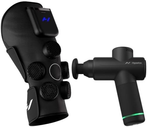 Hyperice X 2 Knee Advanced Heat and Cold Contrast Therapy and Hyperice Hypervolt Go 2 in Black