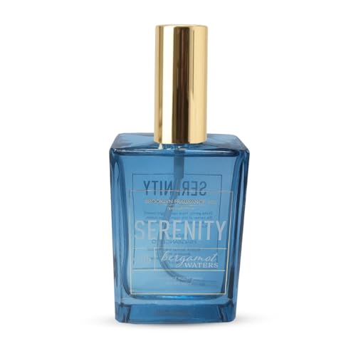 Brooklyn Fragrance Co. BFC - Spa Room Spray Premium Serenity Bergamot waters Scent - Long lasting Fragrance for Home, Office or Bathroom Air Freshener Rectangle Spray bottle 100 ml
