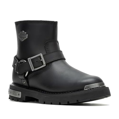 Harley-Davidson Womens Devi 5.5-Inch Black Motorcycle Boots D87304