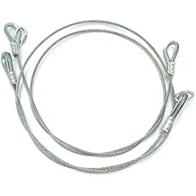 2pcs Gorilla Lift replacement Gorilla Cables install with EZ cable Clips tailgate assist parts 15 minute