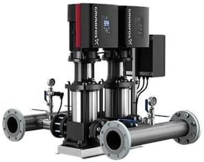 Grundfos 99445637 Hydro Multi-E 2 CRE 15-2 Duplex Variable Speed Booster System, 5 HP, 3-Phase 208-230V