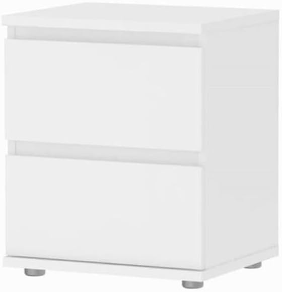 Tvilum 2 Drawer Nightstand with Handle-Free Design