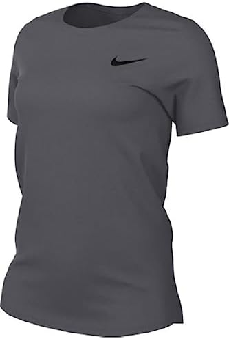 Nike Womens Legend Short Sleeve Crew T-Shirt as1, Alpha, m, Regular, Regular, Carbon Heather
