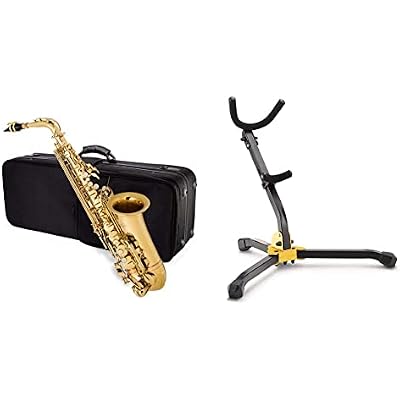 Jean Paul USA Alto Saxophone AS-400GP & Hercules Alto Saxophone Stand DS530BB,Black