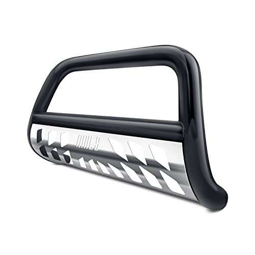 Aries B35-4016 3-Inch Black Steel Bull Bar, No-Drill, Select Escalade, Avalanche, Silverado, Suburban, Tahoe, Sierra 1500, Yukon