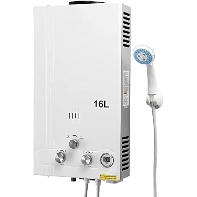 TENGCHANG 16L 4.2GPM Natural Gas Hot Water Heater Tankless wShower