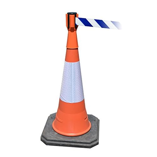 Traffic Cone Topper with Retractable Barrier