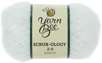 Yarn Bee White Scrub-Ology 2.0 3 Oz Polyester Yarn 167 Yards