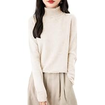 Cashmere Sweaters for Women Long Sleeve Turtleneck Tops 2025 Fall Warm Soft Lightweight Wool Sweater Pullver