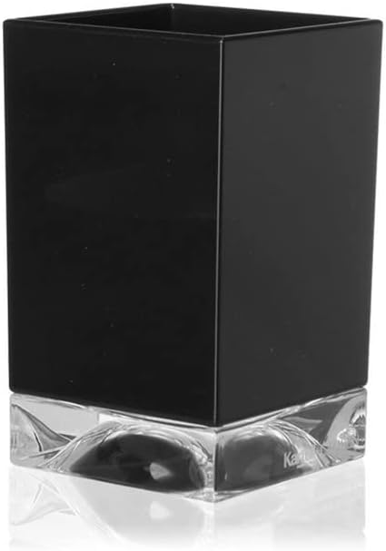 Kartell Boxy Toothbrush Holder, Black, 7.3 x 7.3 x 12 cm