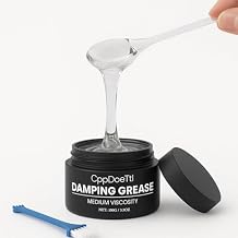 Damping Grease for Washing Machines Washer Bounce-B-Gone Solution for Toilet Seats, Door Locks, Cabinets & Optical Instruments Rustproof, Waterproof & Shock-Absorbing with Spatula & Brush