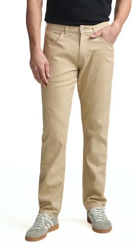 Mavi Mens Marcus Regular Rise Slim Straight Leg Jeans Mens Slim Straight Fit Denim Pants, Work Pants for Men