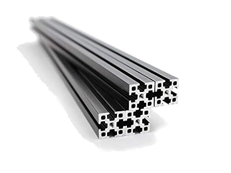 XL Black Anodized Beams 300x15x15mm 4 Pieces