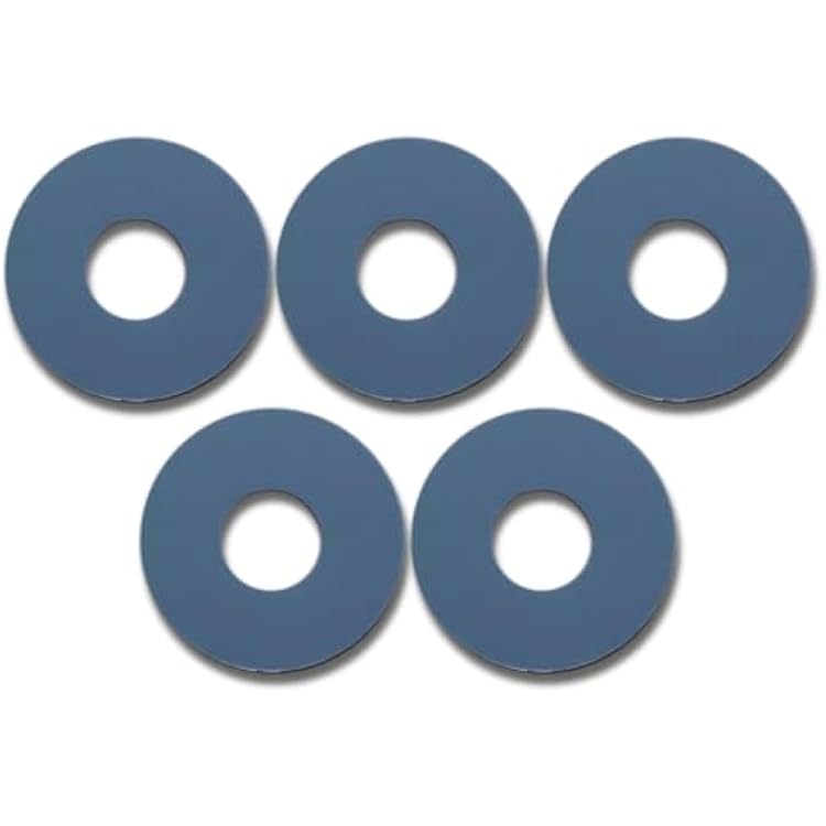 Toilet Flush Valve Sealing Gaskets 9BU102E Compatible with TOTO Aquia THU224 Flush Valve, Gray Silicone Seal Washer Replacement Toilet Repair Part, OD2.5in  ID0.9in, Set of 5
