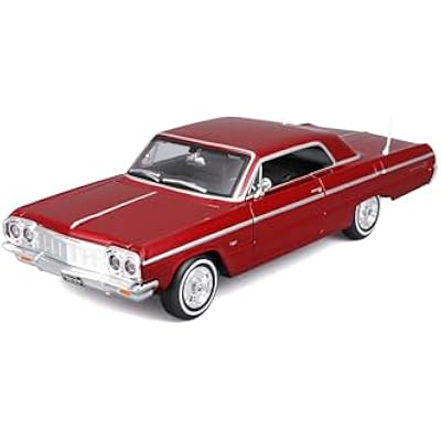 Maisto 1:24 Assembly Line 1964 Chevrolet Impala SS, Metallic Red
