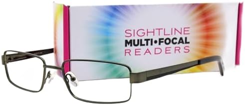 Sightline T604 Progressive Power Reading Glasses Multifocus Lenses in a Optical Quality Eyeglass Frame