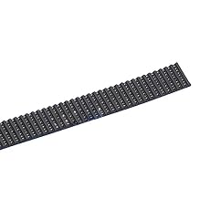 1 Meter MXL Open Loop Timing Belt 6mm Width mm Pitch Black TPU High Strength Synchronous Wheel Belt (MXL-6mm width)