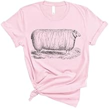 Fat Sheep T-Shirt, Vintage Farm Life Funny Meme Graphic Tee, Ideal Gift for Sheep Lovers, Animal Enthusiasts