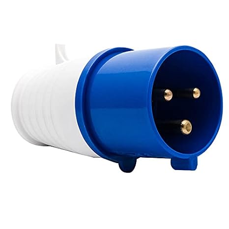 16A #013 240V 3Pin Blue Industrial Plug Sockets 2P+E weatherproof IP44 Camping Caravan Industrial